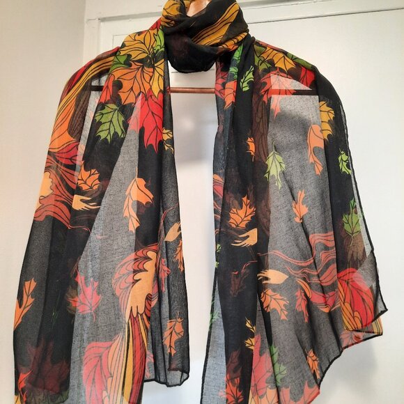 Maxine Noel Leaf Dancer Scarf - Picture 2 of 5